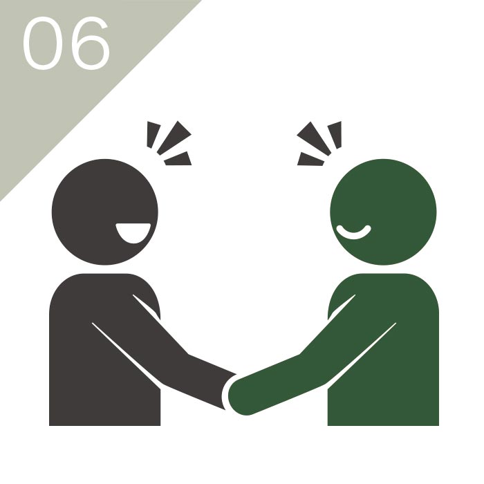 サポート 完了or案件化イメージ